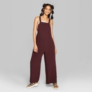 Strappy woven jumpsuit